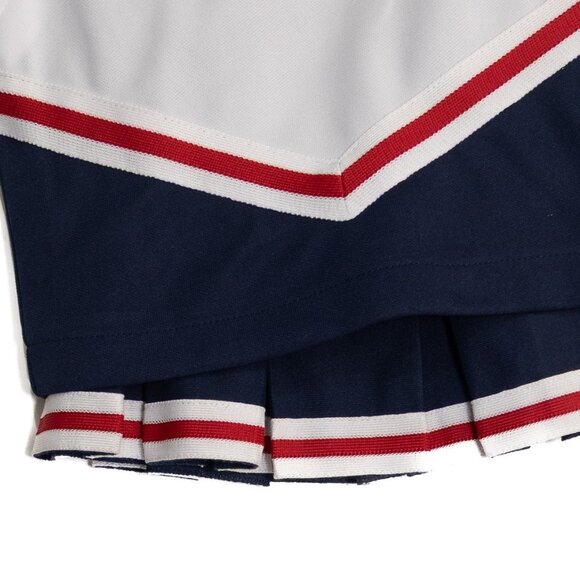 Cheer Kids Size 4 Girls Navy & White Cheerleading Outfit With Red Stripe Youth - Picture 3 of 6